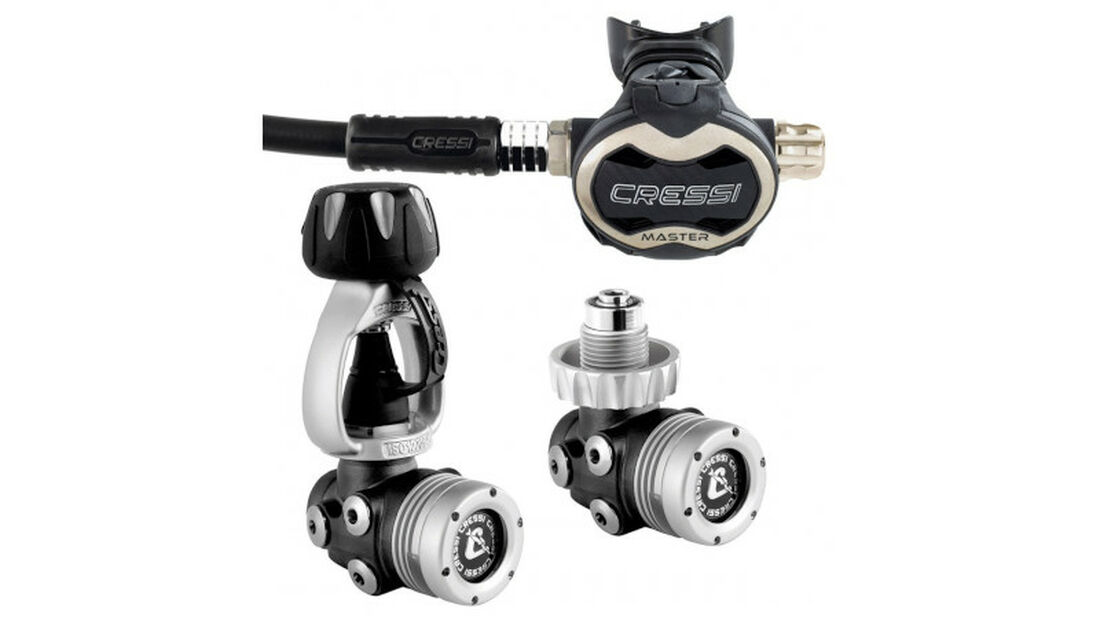 Lassdive Shop - Détendeur de plongée pack Cressi Master premier étage T10sc et deuxième étage Master Titane