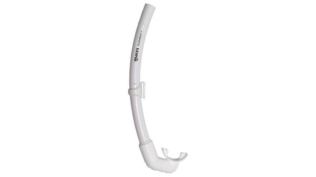 Lassdive Shop - Tuba snorkel flexible flottant pour apnée Mares Element Floating blanc