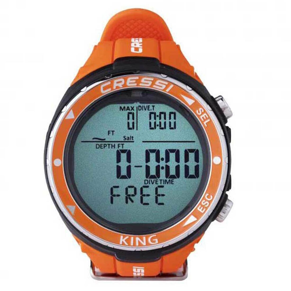 Lassdive Shop - Ordenador de apnea Cressi King naranja